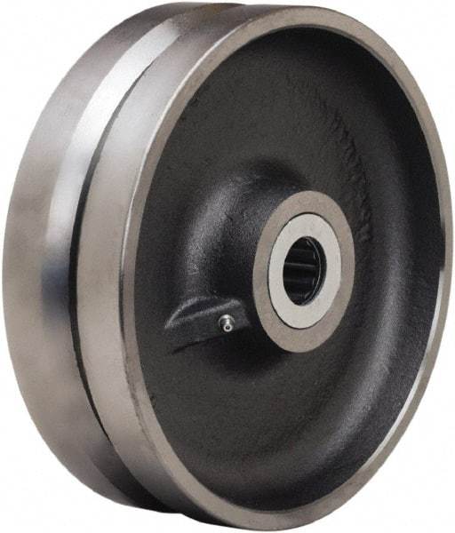 Hamilton - 10 Inch Diameter x 3 Inch Wide, Forged Steel Caster Wheel - 4,500 Lb. Capacity, 3-1/4 Inch Hub Length, 1-1/4 Inch Axle Diameter, Tapered Roller Bearing - Best Tool & Supply