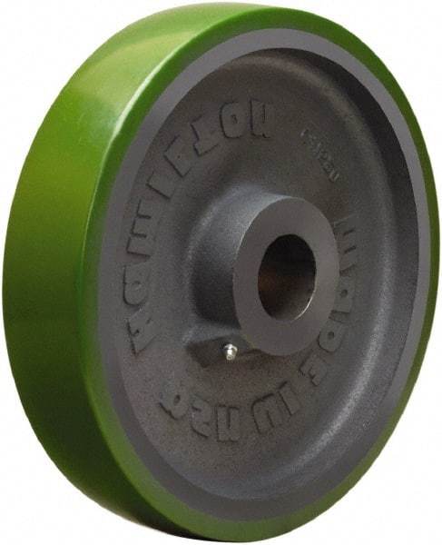 Hamilton - 12 Inch Diameter x 2-1/2 Inch Wide, Polyurethane on Cast Iron Caster Wheel - 2,800 Lb. Capacity, 3-1/4 Inch Hub Length, 1-15/16 Inch Axle Diameter, Plain Bore Bearing - Best Tool & Supply