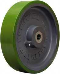 Hamilton - 12 Inch Diameter x 3 Inch Wide, Polyurethane on Cast Iron Caster Wheel - 3,500 Lb. Capacity, 3-1/4 Inch Hub Length, 1-1/2 Inch Axle Diameter, Straight Roller Bearing - Best Tool & Supply