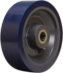 Hamilton - 12 Inch Diameter x 4 Inch Wide, Polyurethane on Forged Steel Caster Wheel - 6,000 Lb. Capacity, 4-1/4 Inch Hub Length, 1-1/4 Inch Axle Diameter, Straight Roller Bearing - Best Tool & Supply