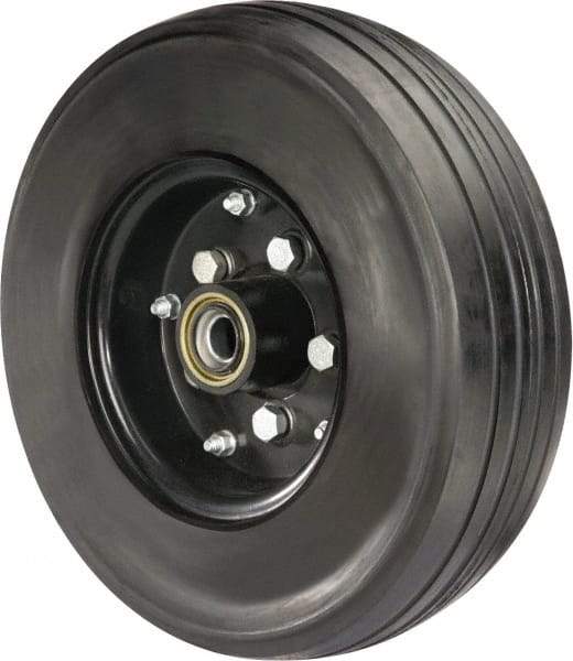 Hamilton - 21 Inch Diameter x 6 Inch Wide, Rubber Caster Wheel - 4,200 Lb. Capacity, 4-1/2 Inch Hub Length, 1-1/4 Inch Axle Diameter, Tapered Roller Bearing - Best Tool & Supply