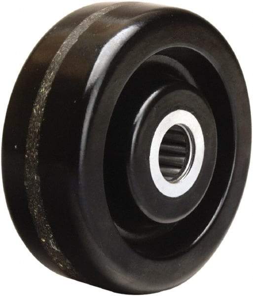 Hamilton - 4 Inch Diameter x 1-1/2 Inch Wide, Phenolic Caster Wheel - 600 Lb. Capacity, 1-5/8 Inch Hub Length, 1-3/16 Inch Axle Diameter, Plain Bore Bearing - Best Tool & Supply