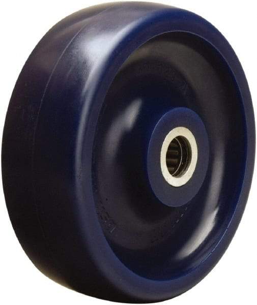 Hamilton - 6 Inch Diameter x 2 Inch Wide, Polyurethane Caster Wheel - 1,100 Lb. Capacity, 2-3/16 Inch Hub Length, 3/4 Inch Axle Diameter, Straight Roller Bearing - Best Tool & Supply