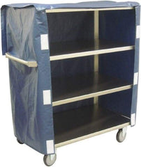 Jamco - 600 Lb Capacity, 48" Wide x 22" Long x 47" High Linen Cart - 4 Shelf, Stainless Steel, 4 Swivel Casters - Best Tool & Supply