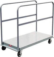 Jamco - 1,200 Lb Capacity Platform Truck - Steel Deck, 48" OAW, 9" Platform Height, Urethane Casters - Best Tool & Supply