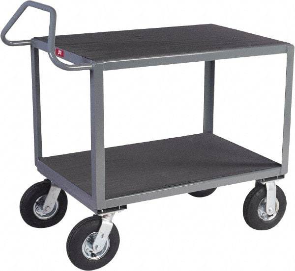 Jamco - 1,200 Lb Capacity, 24" Wide x 36" Long x 30" High Instrument Cart - 2 Shelf, Steel, 2 Rigid/2 Swivel Casters - Best Tool & Supply