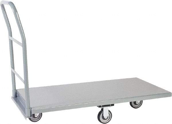 Jamco - 1,200 Lb Capacity Platform Truck - Steel Deck, 24" OAW, 9" Platform Height, Urethane Casters - Best Tool & Supply