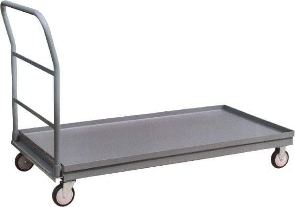 Jamco - 1,200 Lb Capacity Platform Truck - Steel Deck, 72" OAW, 9" Platform Height, Urethane Casters - Best Tool & Supply