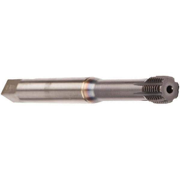 Emuge - M8x1.25 Metric 6HX Modified Bottoming Thread Forming Tap - Cobalt, TiCN Finish, 90mm OAL, 14mm Thread Length, Right Hand Thread, Series InnoForm - Best Tool & Supply