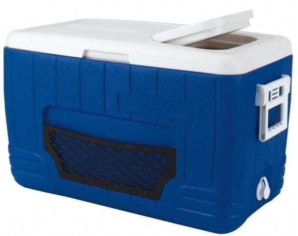 PRO-SAFE - 48.6 Qt Ice Chest - Plastic, Blue/White - Best Tool & Supply