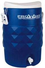 PRO-SAFE - 5 Gal Beverage Cooler - Plastic, Blue/White - Best Tool & Supply