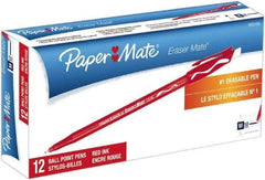 Paper Mate - 1mm Ball Point Stick Pen - Red - Best Tool & Supply