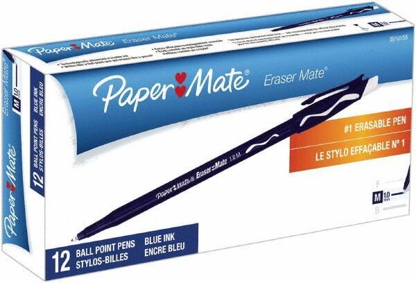 Paper Mate - 1mm Ball Point Stick Pen - Blue - Best Tool & Supply