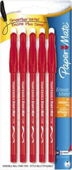 Paper Mate - 1mm Ball Point Stick Pen - Red - Best Tool & Supply