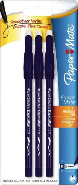 Paper Mate - 1mm Ball Point Stick Pen - Blue - Best Tool & Supply