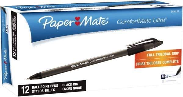 Paper Mate - 1mm Ball Point Stick Pen - Black - Best Tool & Supply