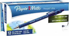 Paper Mate - 0.8mm Ball Point Retractable Pen - Blue - Best Tool & Supply