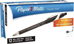 Paper Mate - 0.8mm Ball Point Retractable Pen - Black - Best Tool & Supply