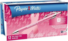 Paper Mate - 1mm Ball Point Retractable Pen - Black - Best Tool & Supply