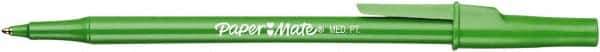 Paper Mate - 1mm Ball Point Stick Pen - Green - Best Tool & Supply