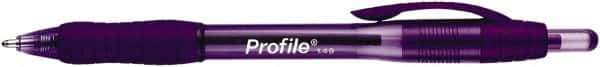 Paper Mate - 1.4mm Ball Point Retractable Pen - Purple - Best Tool & Supply