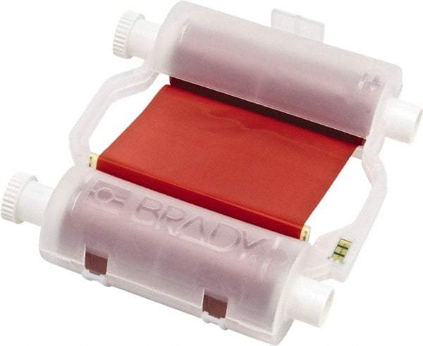 Brady - 4.33" Wide x 2,400" Long, Red Resin Ribbon Printer Ribbon - For BBP30 Label Printer, BBP33 Label Printer, BBP35 Multicolor Sign & Label Printer, BBP37 Color & Cut Sign & Label Printer, BradyPrinter S3100, BBP31 Sign & Label Printer - Best Tool & Supply