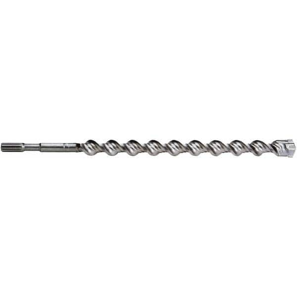 Irwin - 3/4" Diam, Spline Shank, Carbide-Tipped Rotary & Hammer Drill Bit - Best Tool & Supply