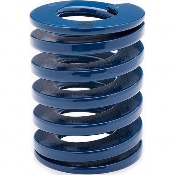 Associated Spring Raymond - 30mm Hole Diam, 15mm Rod Diam, 70mm Free Length, Blue Die Spring - Best Tool & Supply