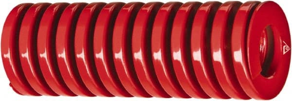 Associated Spring Raymond - 1-1/2" Hole Diam, 3/4" Rod Diam, 2" Free Length, Red Die Spring - Best Tool & Supply