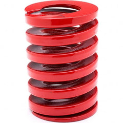 Associated Spring Raymond - 22mm Hole Diam, 11mm Rod Diam, 55mm Free Length, Red Die Spring - Best Tool & Supply