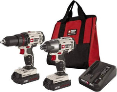 Porter-Cable - 20 Volt Cordless Tool Combination Kit - Includes 1/2" Drill/Driver & 1/4" Impact Driver, Lithium-Ion Battery Included - Best Tool & Supply