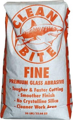 NC Minerals - Fine Grade Angular Crushed Glass - 80 to 100 Grit, 50 Lb Bag - Best Tool & Supply