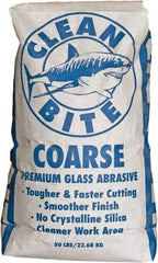 NC Minerals - Coarse Grade Angular Crushed Glass - 20 to 40 Grit, 50 Lb Bag - Best Tool & Supply