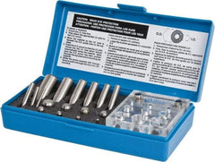 Precision Brand - 1/8 to 3/4 Inch Diameter Shim Punch and Die Set - 1/8, 3/16, 1/4, 5/16, 3/8, 7/16, 1/2, 5/8 and 3/4 Inch Diameter, 9 Piece - Best Tool & Supply