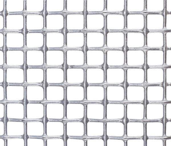 Value Collection - 30 Gage, 0.014 Inch Wire Diameter, 24 x 24 Mesh per Linear Inch, Steel, Wire Cloth - 0.014 Inch Opening Width, 36 Inch Wide, Cut to Length, Galvanized after Weave - Best Tool & Supply