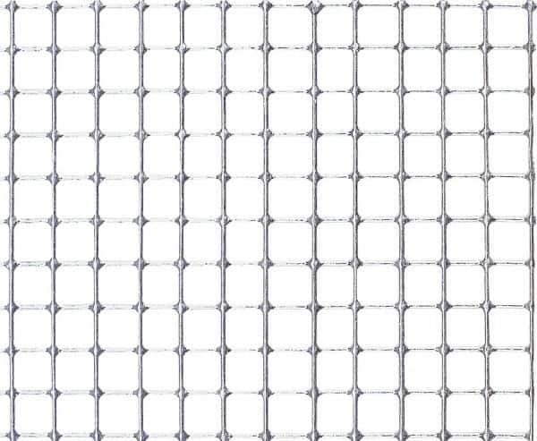 Value Collection - 16 Gage, 0.063 Inch Wire Diameter, 1 x 1 Mesh per Linear Inch, Steel, Welded Fabric Wire Cloth - 0.937 Inch Opening Width, 48 Inch Wide, Cut to Length, Galvanized - Best Tool & Supply