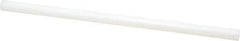 Made in USA - 2' Long, 4" Diam, Polyethylene (UHMW) Plastic Rod - White - Best Tool & Supply