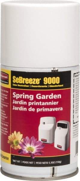 Rubbermaid - 5.3 oz Air Freshener Dispenser Aerosol Refill - Spring Garden, Compatible with 5137 & 5169 Units - Best Tool & Supply