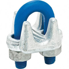 Campbell - 3/8" Wire Rope Clips - 7/16-14, Steel, Galvanized - Best Tool & Supply