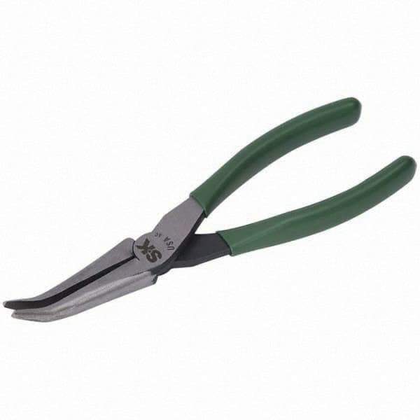 SK - Bent Nose Pliers - 7" W/O CUTTER CURVED NOSE PLIER - Best Tool & Supply