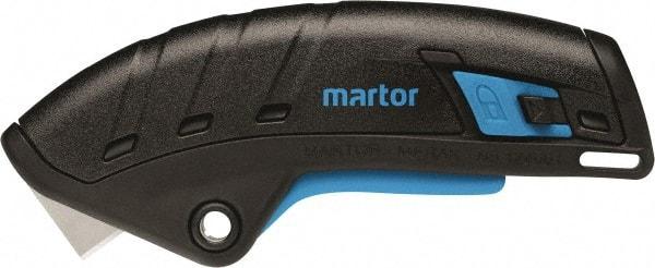 Martor USA - Retractable Utility Knife - Black & Blue Handle - Best Tool & Supply