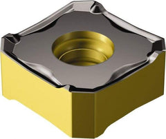 Sandvik Coromant - 345R1305 PM Grade 530 Carbide Milling Insert - Uncoated, 5.56mm Thick, 13mm Inscribed Circle, 0.8mm Corner Radius - Best Tool & Supply