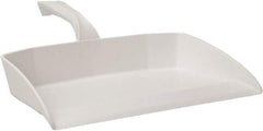 Vikan - 12-1/2" Wide Handheld Dustpan - Plastic Body, 4-1/2" Handle, White - Best Tool & Supply