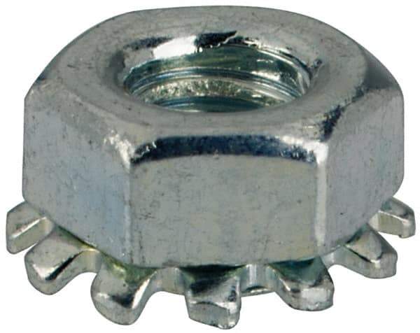 Value Collection - M3x0.5, Zinc Plated, Steel Hex Nut with External Tooth Washer - 6.5mm Washer Diam, 5.5mm Width Across Flats - Best Tool & Supply