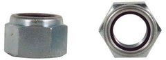 Value Collection - 3/4-16 UNF Grade B Hex Lock Nut with Nylon Insert - 1-1/16" Width Across Flats, 7/8" High, Zinc-Plated Finish - Best Tool & Supply