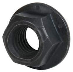 Value Collection - 3/4-10 UNC Grade G Hex Flange Lock Nut with Distorted Thread - 1-1/8" Width Across Flats, 53/64" High, Phosphate & Oil Finish - Best Tool & Supply