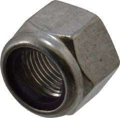 Value Collection - 5/8-18 UNF 18-8 Hex Lock Nut with Nylon Insert - 15/16" Width Across Flats, 3/4" High, Uncoated - Best Tool & Supply