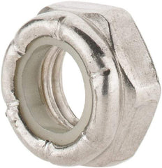 Value Collection - 3/8-16 UNC 18-8 Hex Lock Nut with Nylon Insert - 9/16" Width Across Flats, 17/64" High, Uncoated - Best Tool & Supply