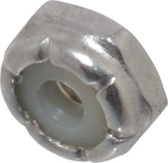 Value Collection - #6-32 UNC 18-8 Hex Lock Nut with Nylon Insert - 5/16" Width Across Flats, 9/64" High - Best Tool & Supply