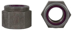 Value Collection - 5/8-11 UNC Grade 2 Heavy Hex Lock Nut with Nylon Insert - 1-1/16" Width Across Flats, 55/64" High, Zinc-Plated Finish - Best Tool & Supply